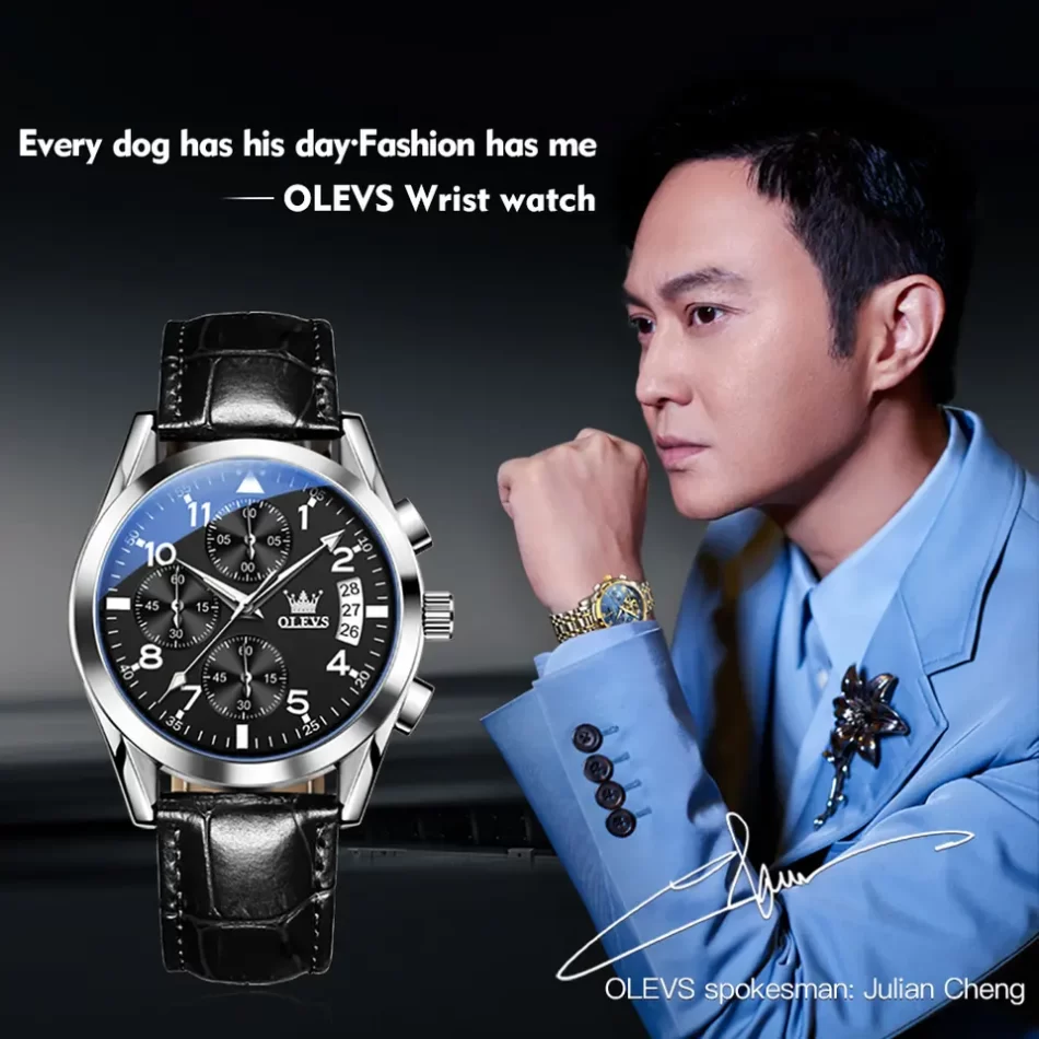 Olevs Men's Watch 2878 - Image 6