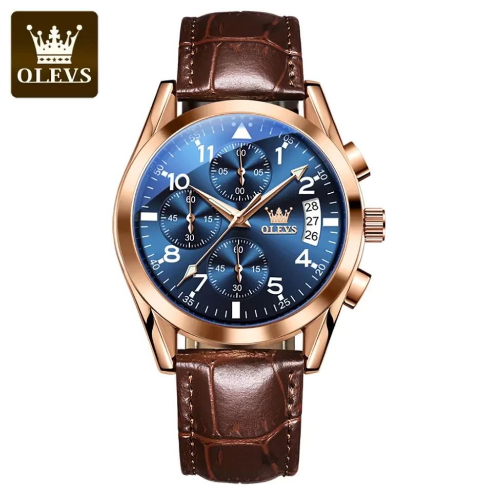 Olevs Men's Watch 2878 - Image 9