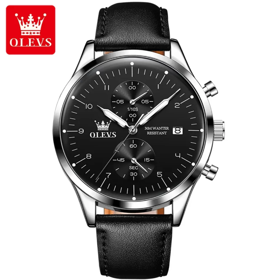 Olevs Men's Watch 2880 - Image 7