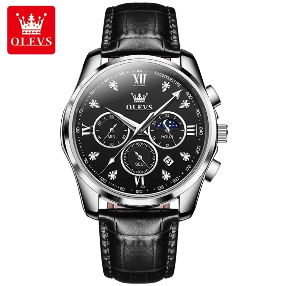 Olevs Men's Watch 2888 - Image 8