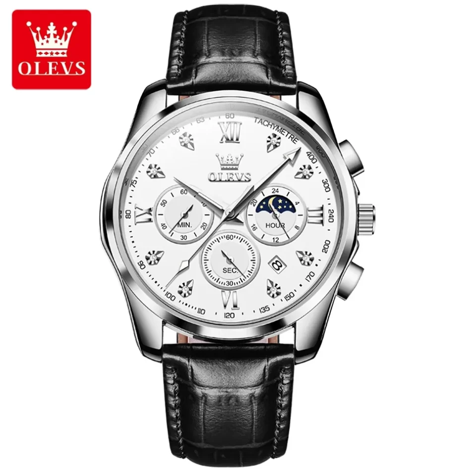 Olevs Men's Watch 2888 - Image 9