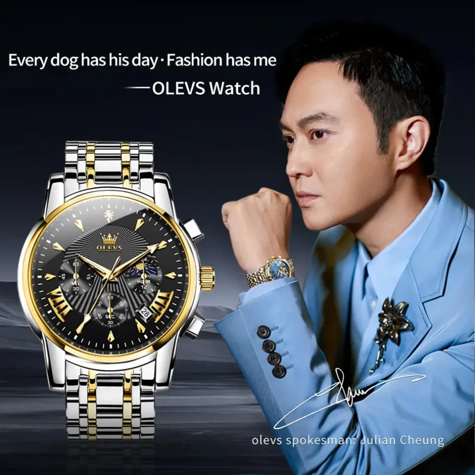 Olevs Men's Watch 2892 - Image 3