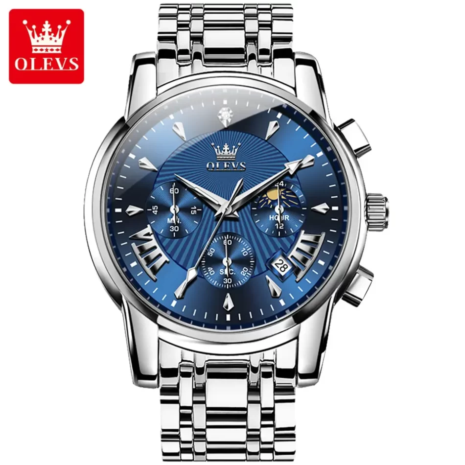 Olevs Men's Watch 2892 - Image 9