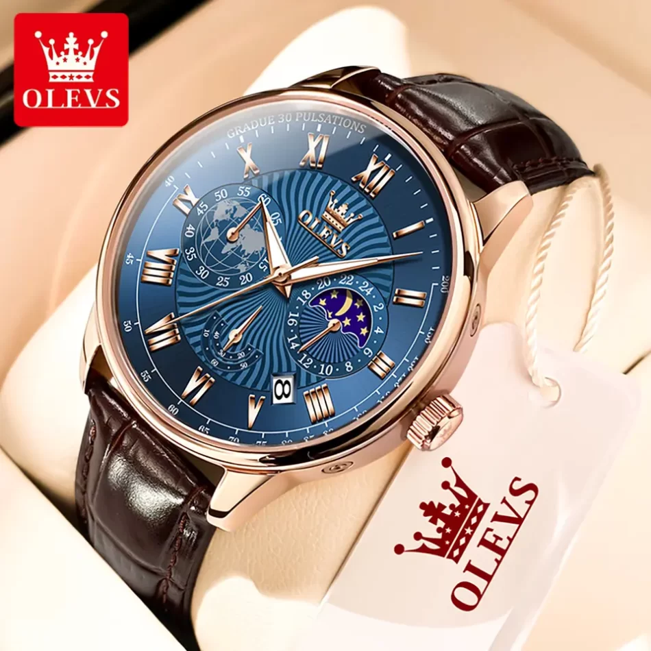 Olevs Men's Watch 2893 - Image 2