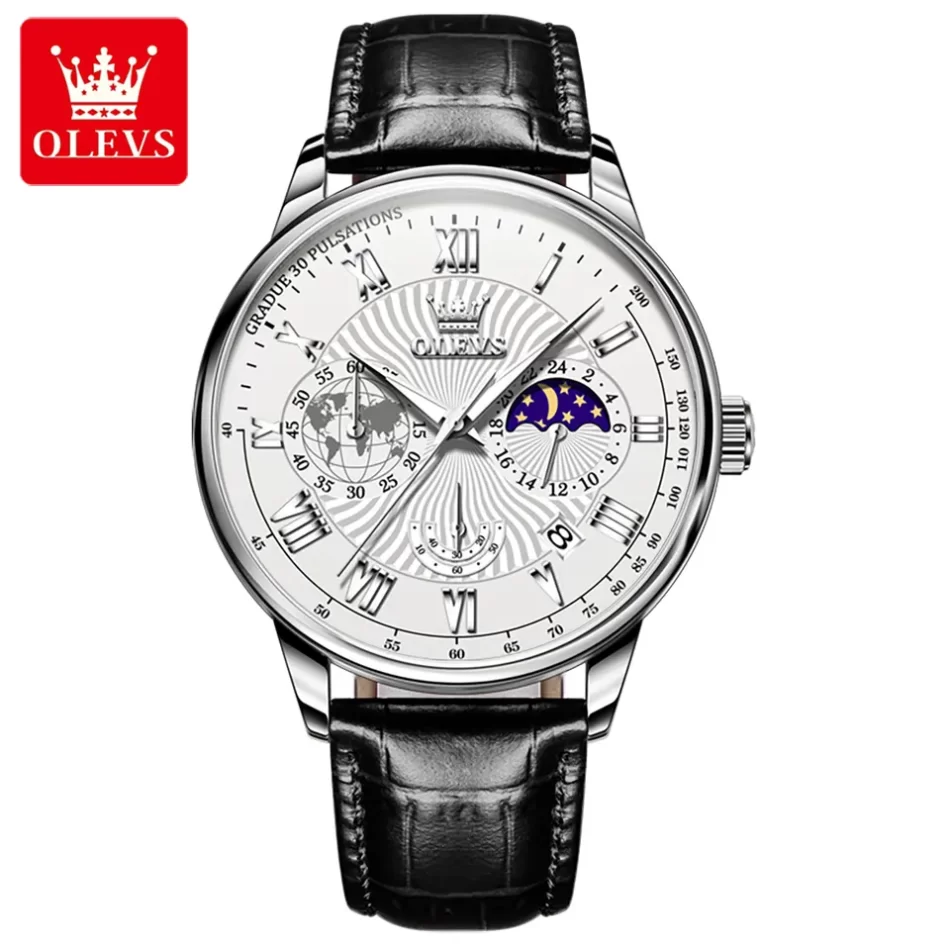 Olevs Men's Watch 2893 - Image 8