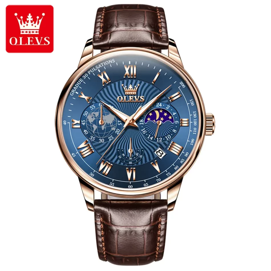 Olevs Men's Watch 2893 - Image 9