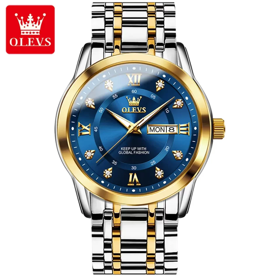 Olevs Men's Watch 5513 - Image 9