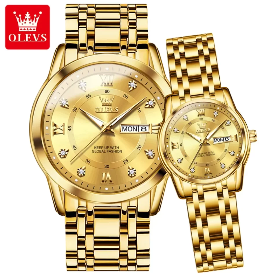 Olevs Couple Watch 5513 - Image 8