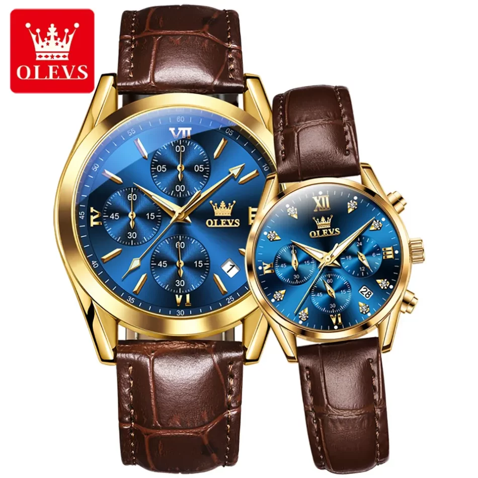 Olevs Couple Watch 5523 - Image 10