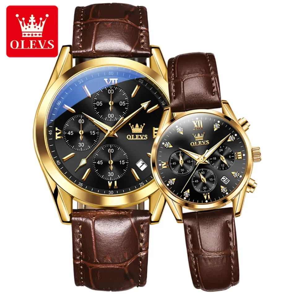 Olevs Couple Watch 5523 - Image 2