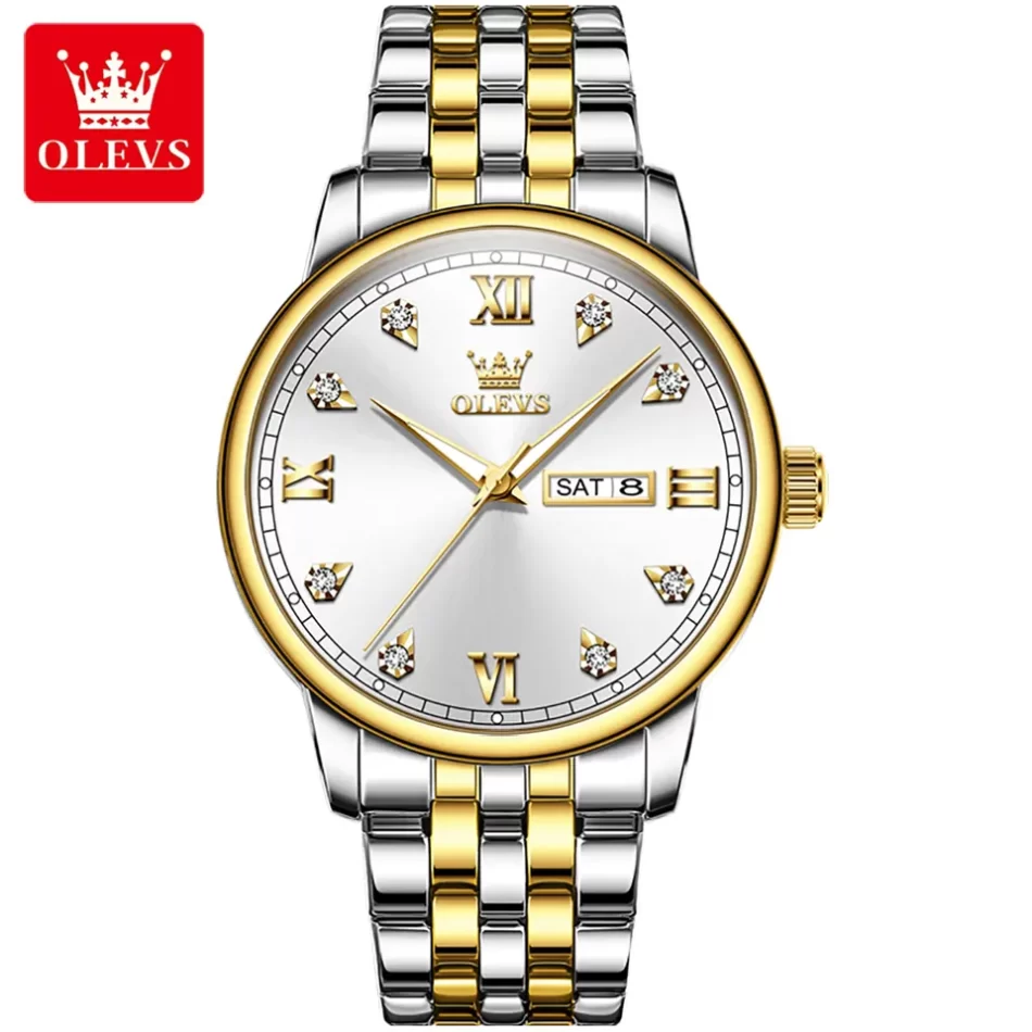 Olevs Couple Watch 5525 - Image 9