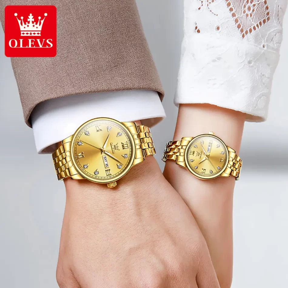 Olevs Couple Watch 5525 - Image 2