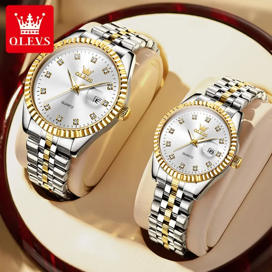 Olevs Couple Watch 5526 - Image 2