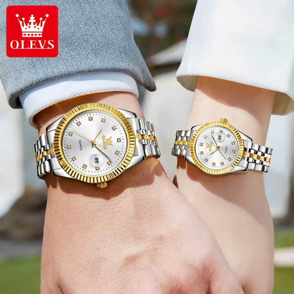 Olevs Couple Watch 5526 - Image 3