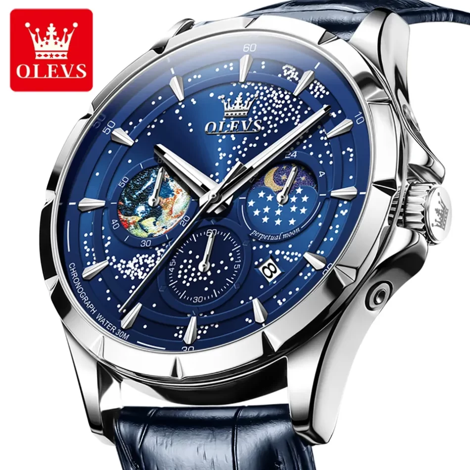 Olevs Men's Watch 5538 - Image 2