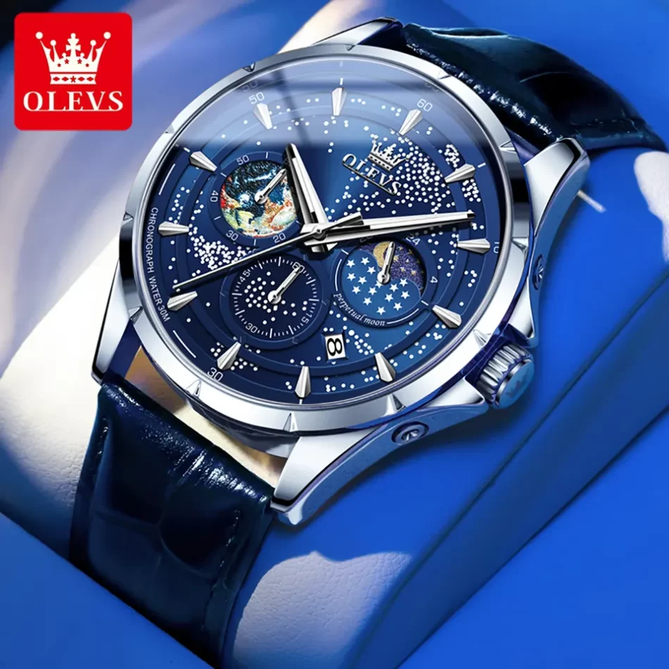 Olevs Men's Watch 5538 - Image 3