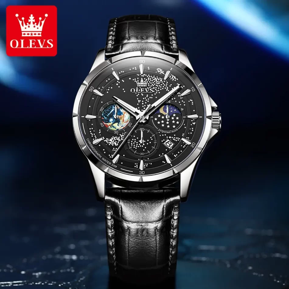 Olevs Men's Watch 5538 - Image 4