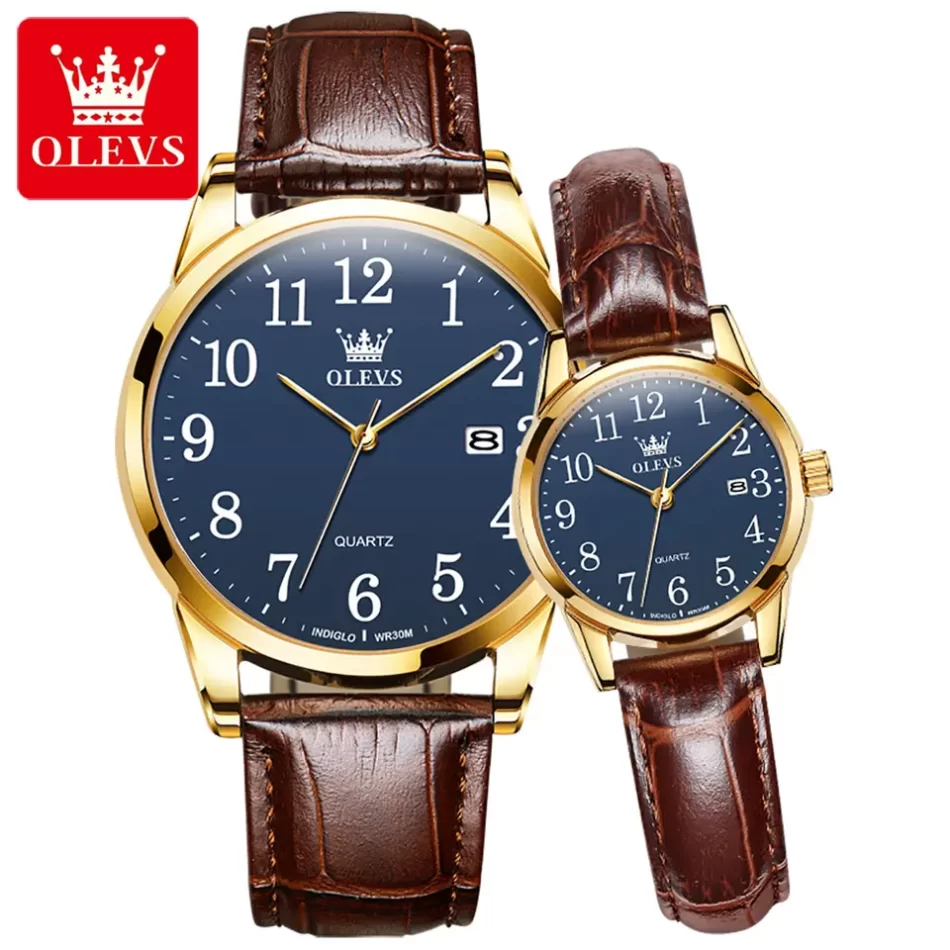 Olevs Couple Watch 5566 - Image 2