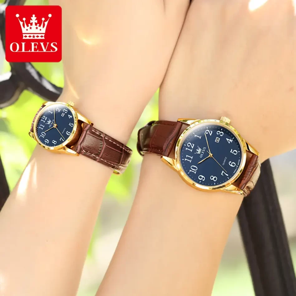 Olevs Couple Watch 5566 - Image 3