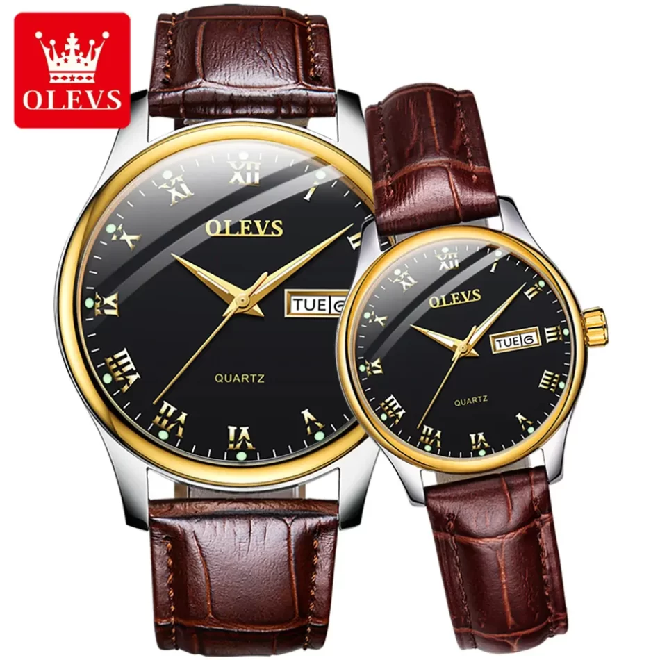 Olevs Couple Watch 5568