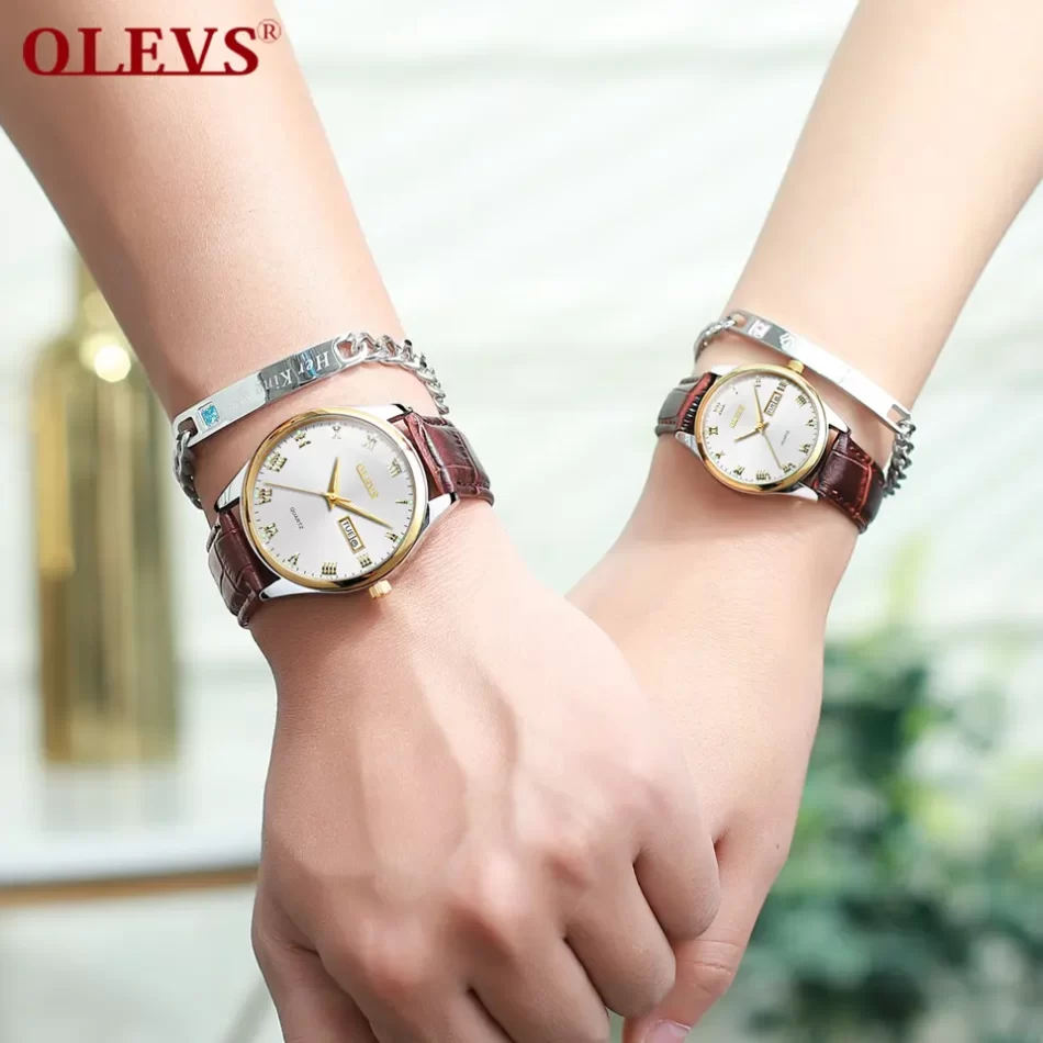 Olevs Couple Watch 5568 - Image 2