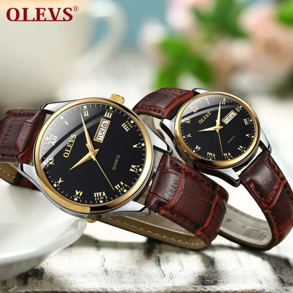 Olevs Couple Watch 5568 - Image 6