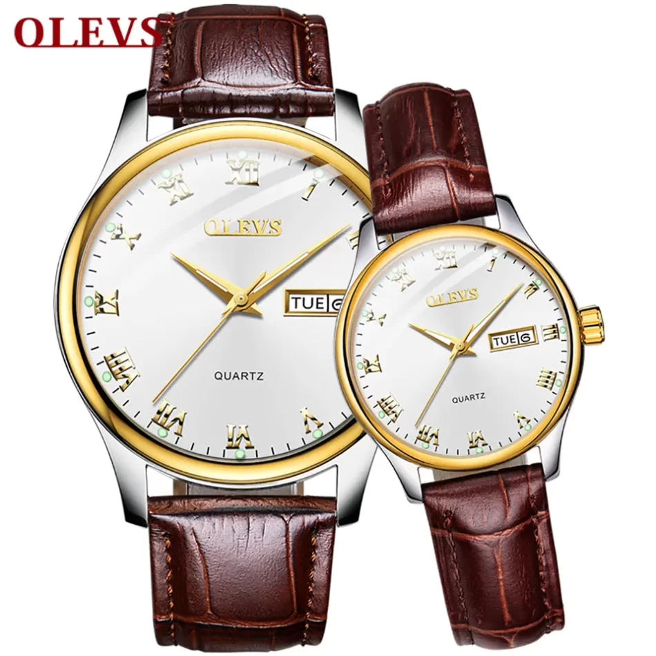 Olevs Couple Watch 5568 - Image 8