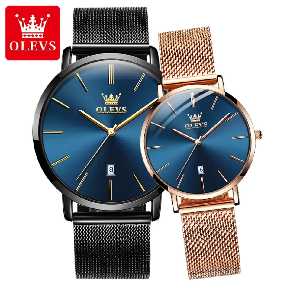 Olevs Couple Watch 5869 - Image 2