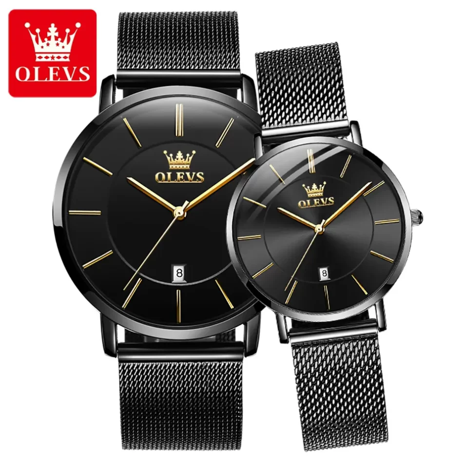 Olevs Couple Watch 5869 - Image 9