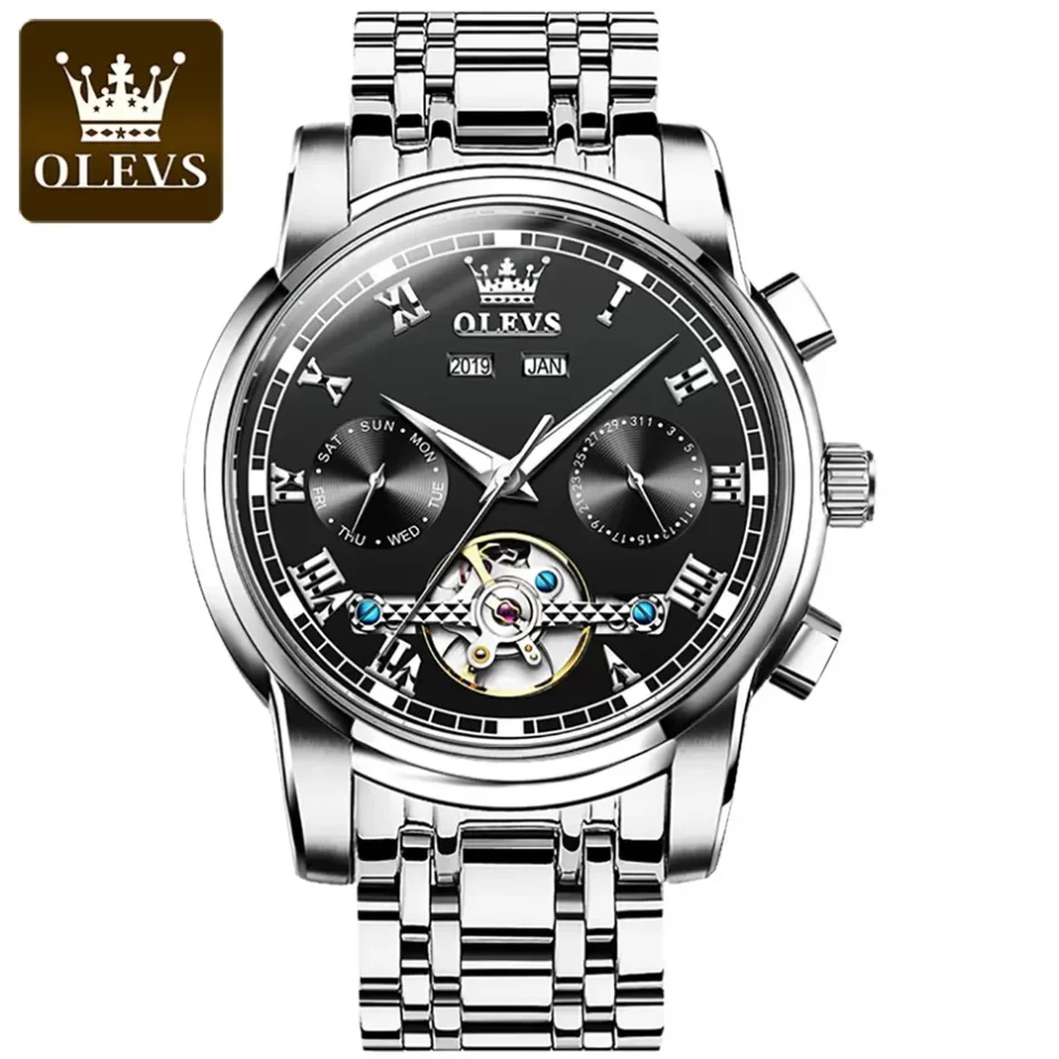 Olevs Men's Watch 6607 - Image 10