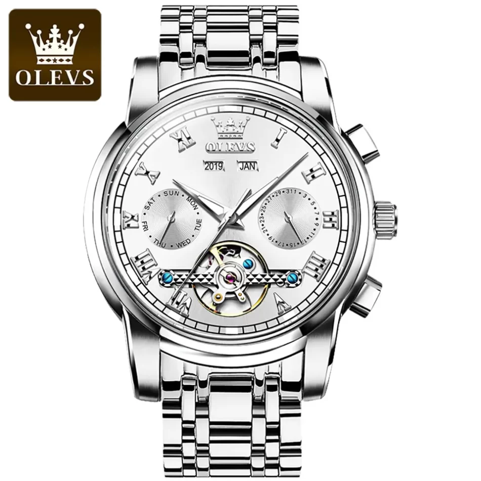 Olevs Men's Watch 6607 - Image 11