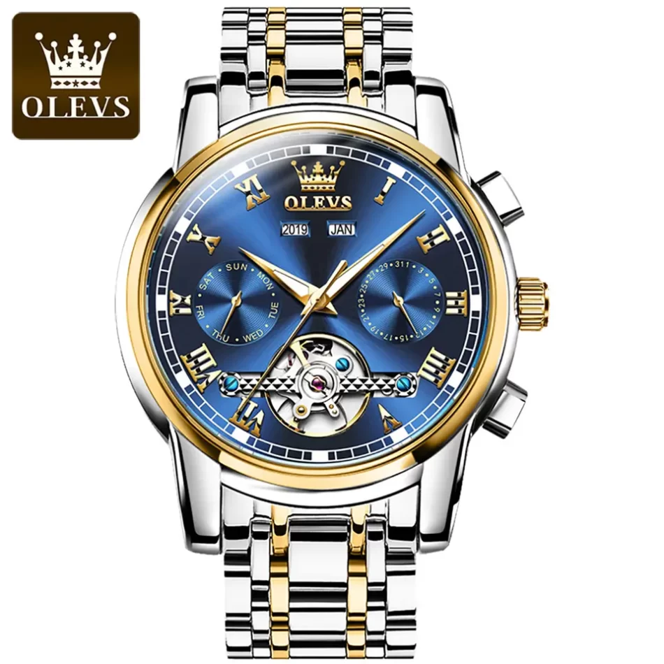 Olevs Men's Watch 6607 - Image 12