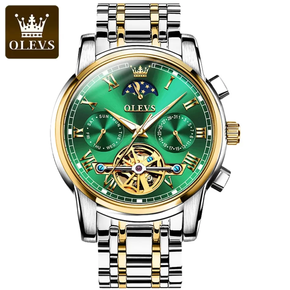 Olevs Men's Watch 6617 - Image 12