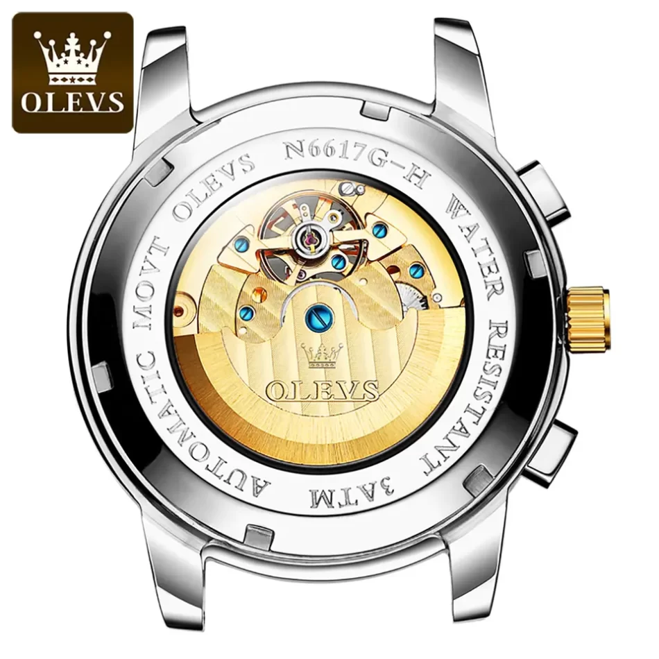 Olevs Men's Watch 6617 - Image 3