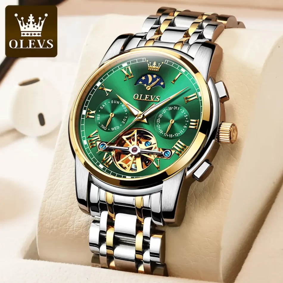 Olevs Men's Watch 6617 - Image 4