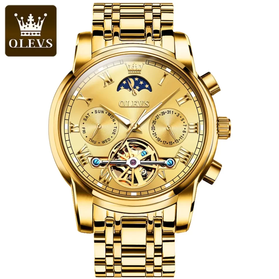 Olevs Men's Watch 6617 - Image 8