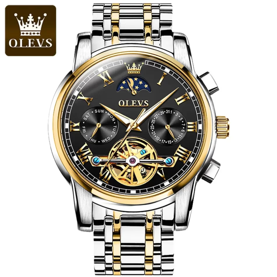 Olevs Men's Watch 6617 - Image 9