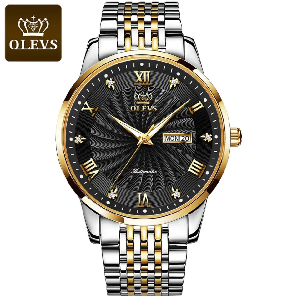 Olevs Men's Watch 6630 - Image 7