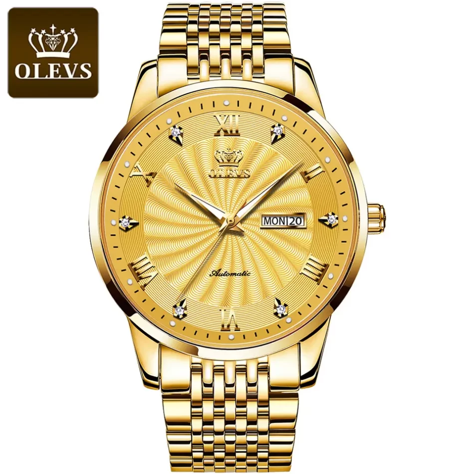 Olevs Men's Watch 6630 - Image 9