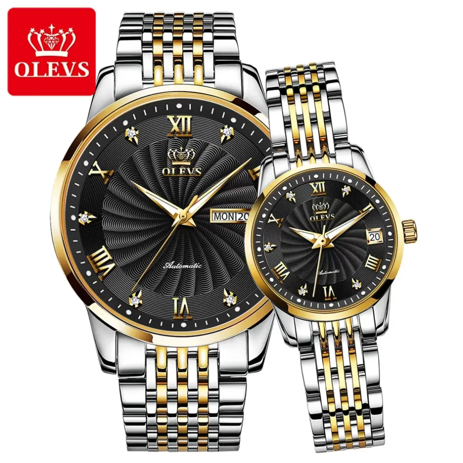 Olevs Couple Watch 6630 - Image 6