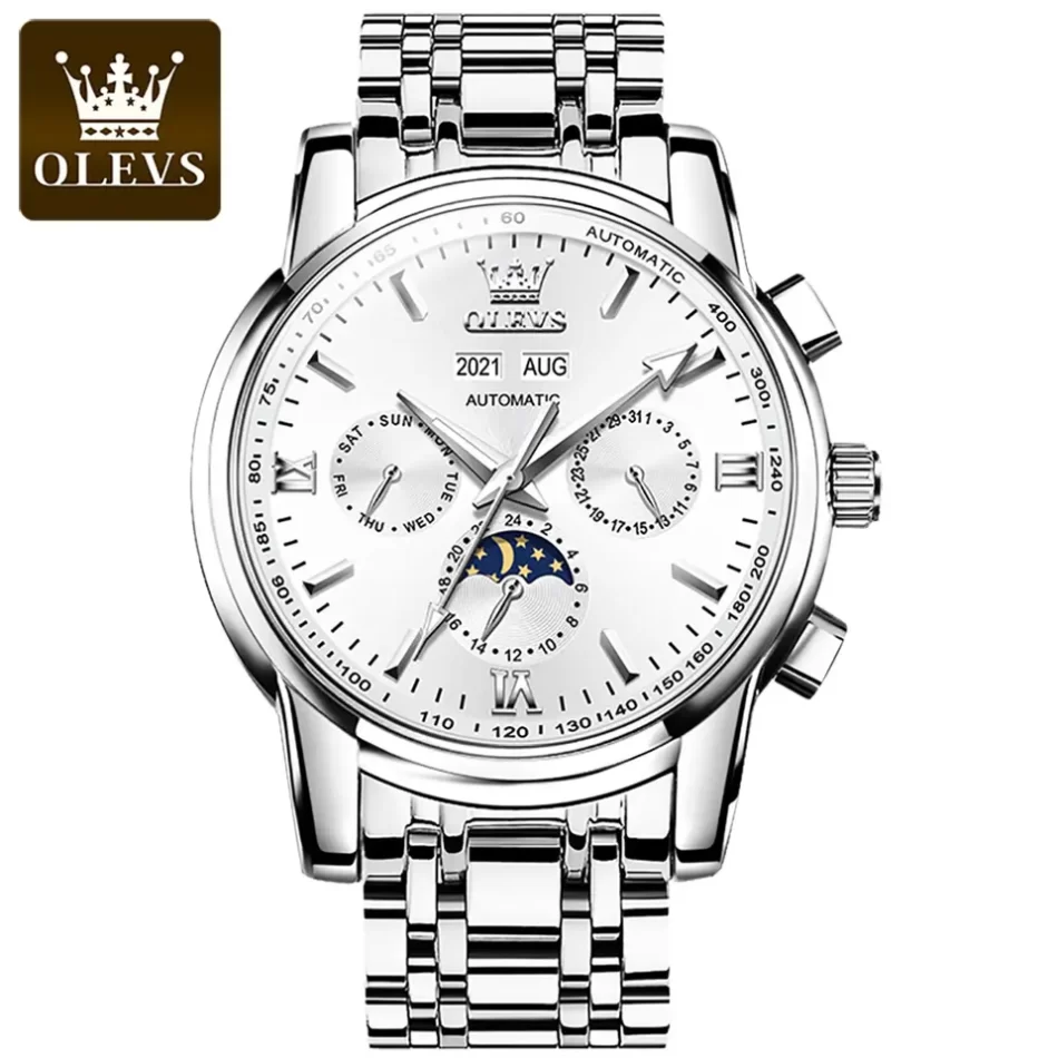 Olevs Men's Watch 6633 - Image 11