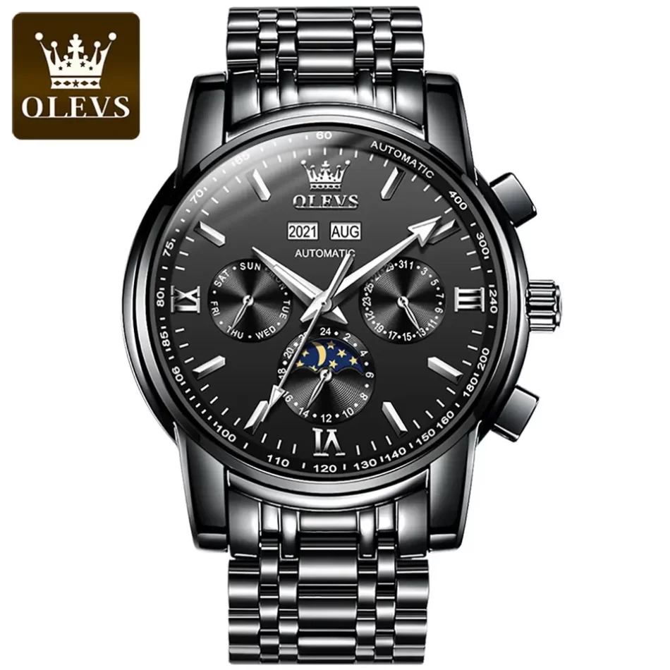 Olevs Men's Watch 6633 - Image 8