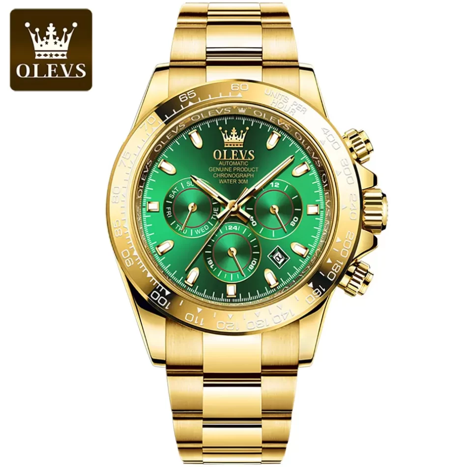 Olevs Men's Watch 6638 - Image 8