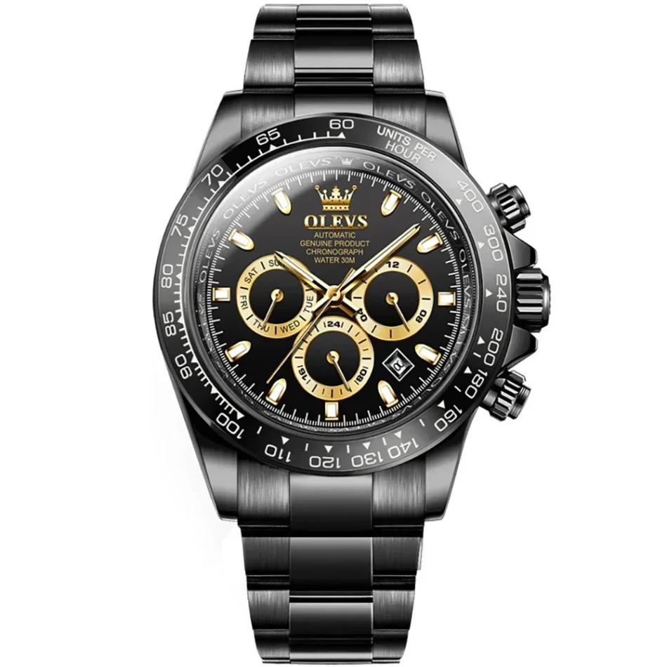 Olevs Men's Watch 6638 - Image 9