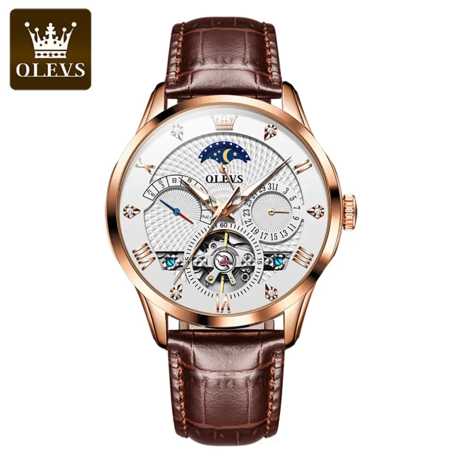 Olevs Men's Watch 6652 - Image 7