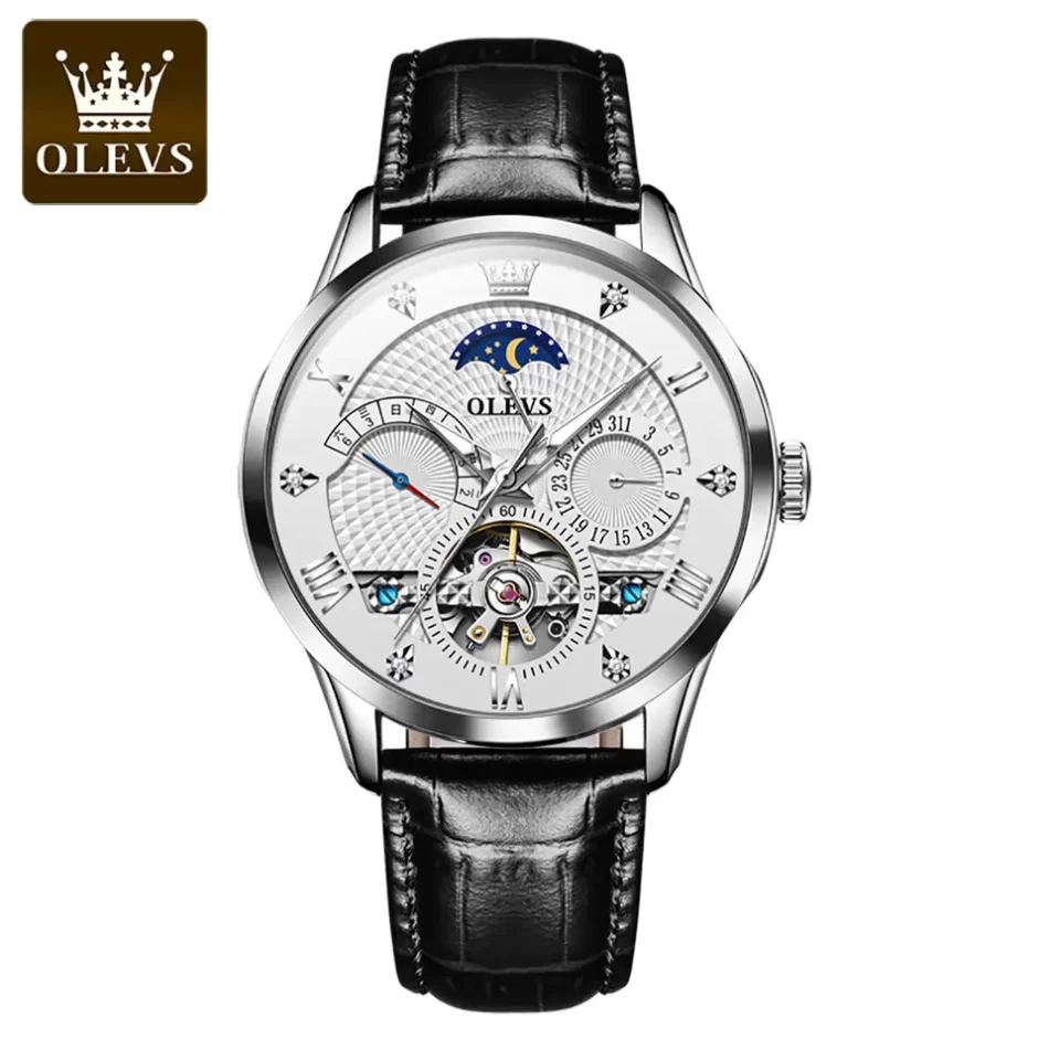 Olevs Men's Watch 6652 - Image 8