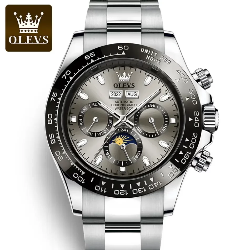 Olevs Men's Watch 6654 - Image 9