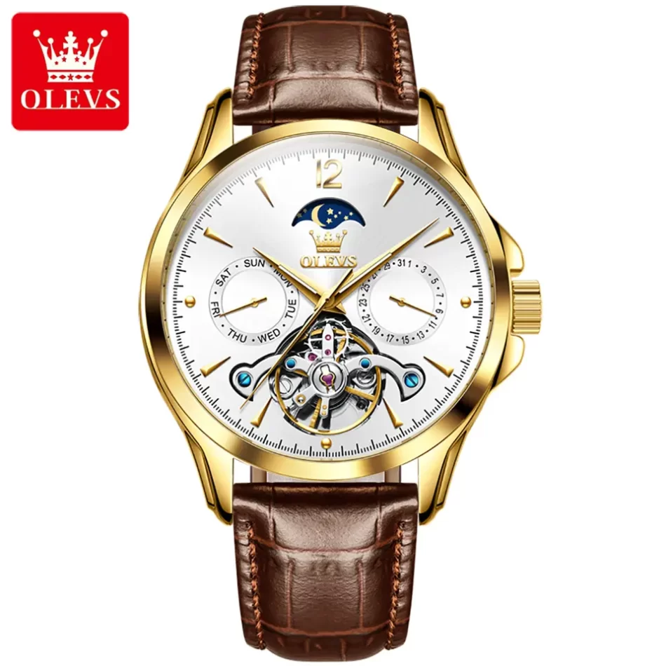 Olevs Men's Watch 6663 - Image 13