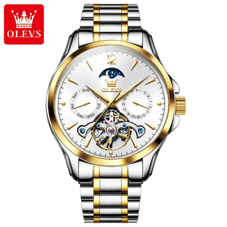 Olevs Men's Watch 6663 - Image 8