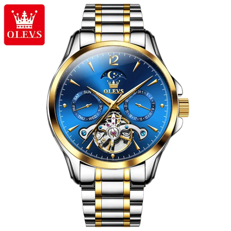 Olevs Men's Watch 6663 - Image 9